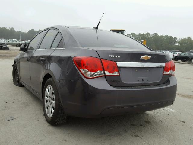 1G1PC5SH2B7243625 - 2011 CHEVROLET CRUZE LS GRAY photo 3