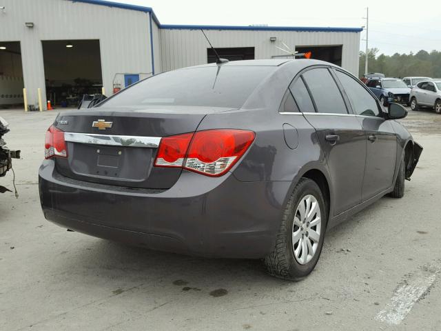 1G1PC5SH2B7243625 - 2011 CHEVROLET CRUZE LS GRAY photo 4