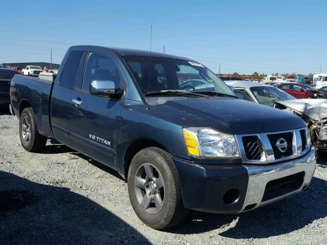 1N6BA06A15N532516 - 2005 NISSAN TITAN XE TURQUOISE photo 1