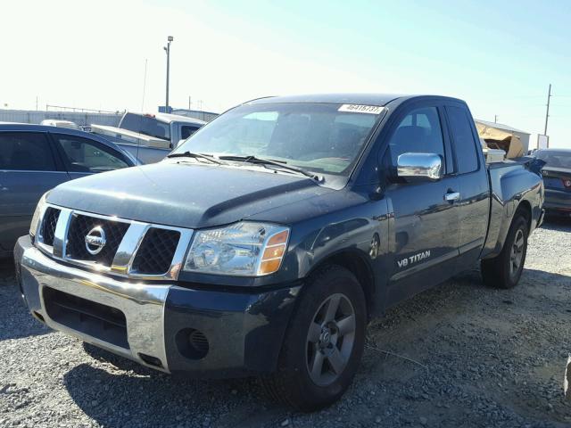 1N6BA06A15N532516 - 2005 NISSAN TITAN XE TURQUOISE photo 2