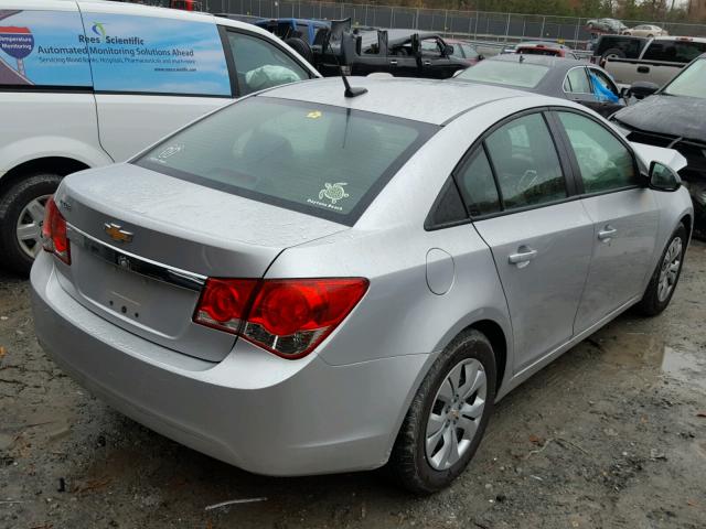 1G1PA5SG7D7170347 - 2013 CHEVROLET CRUZE LS SILVER photo 4