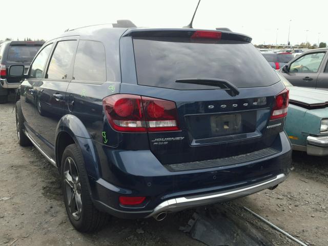 3C4PDDGG4FT720846 - 2015 DODGE JOURNEY CR BLUE photo 3