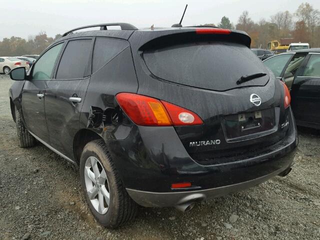 JN8AZ1MWXAW114122 - 2010 NISSAN MURANO S BLACK photo 3