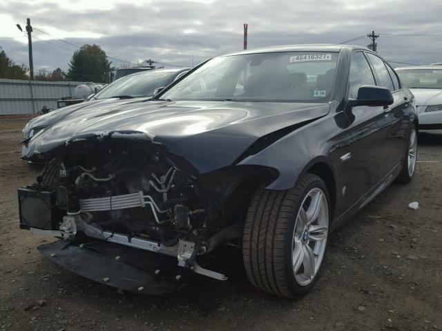 WBAFU7C51DDU74789 - 2013 BMW 535 XI Mavi fotoğraf 2