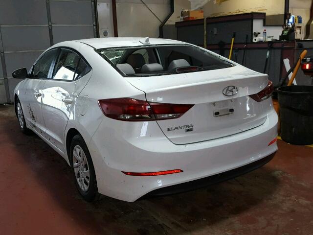 5NPD74LFXHH088770 - 2017 HYUNDAI ELANTRA SE WHITE photo 3