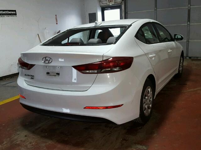 5NPD74LFXHH088770 - 2017 HYUNDAI ELANTRA SE WHITE photo 4