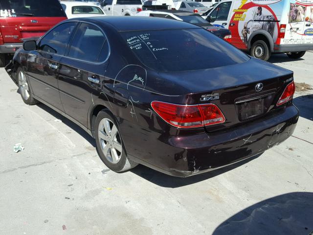 JTHBA30G165144199 - 2006 LEXUS ES 330 BURGUNDY photo 3