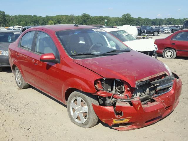 KL1TD5DEXAB130935 - 2010 CHEVROLET AVEO LS RED photo 1