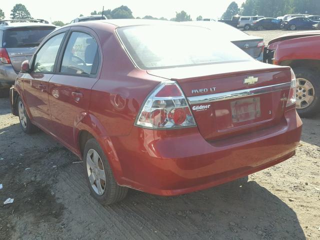 KL1TD5DEXAB130935 - 2010 CHEVROLET AVEO LS RED photo 3