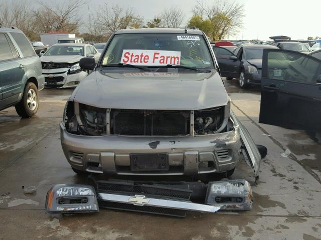 1GNDS13S262165678 - 2006 CHEVROLET TRAILBLAZE BROWN photo 9