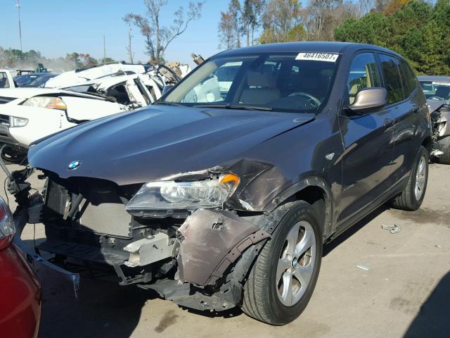 5UXWX5C5XBL702644 - 2011 BMW X3 XDRIVE2 GRAY photo 2