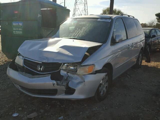 5FNRL18913B107832 - 2003 HONDA ODYSSEY EX SILVER photo 2