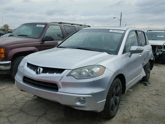 5J8TB18567A007263 - 2007 ACURA RDX TECHNO SILVER photo 2