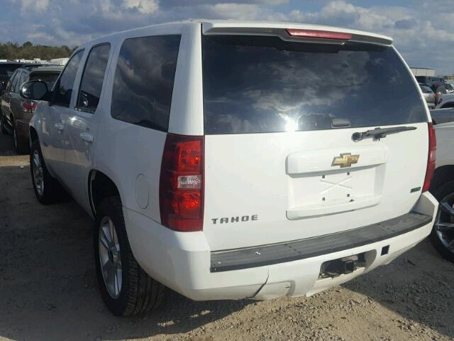 1GNUKAE03AR266997 - 2010 CHEVROLET TAHOE K150 WHITE photo 3