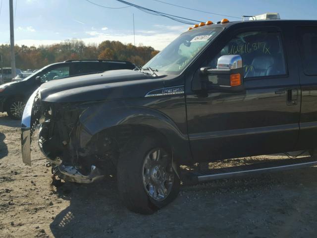 1FT8X3B66DEB83673 - 2013 FORD F350 SUPER BLACK photo 9