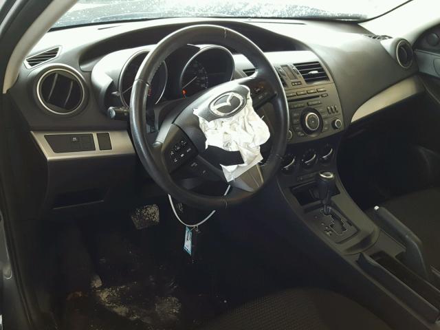 JM1BL1L75C1665327 - 2012 MAZDA 3 I GRAY photo 9