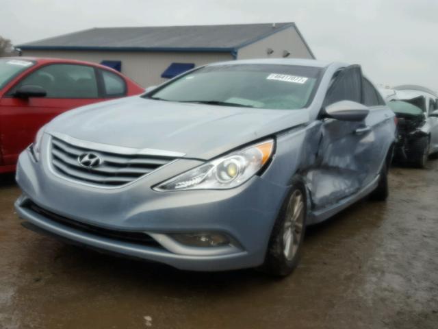 5NPEB4AC3DH744894 - 2013 HYUNDAI SONATA GLS BLUE photo 2