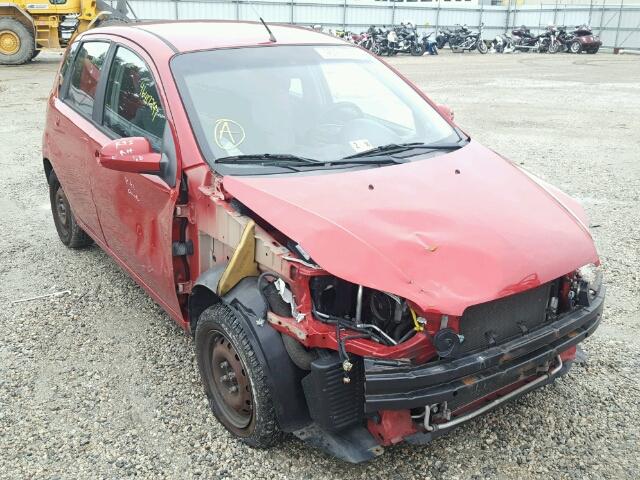 KL1TD6DE1BB133536 - 2011 CHEVROLET AVEO LS RED photo 1