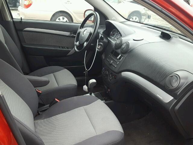 KL1TD6DE1BB133536 - 2011 CHEVROLET AVEO LS RED photo 5