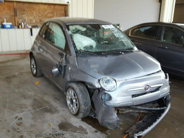 3C3CFFAR5FT667321 - 2015 FIAT 500 POP GRAY photo 1