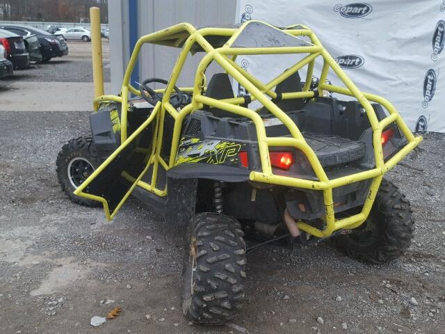 4XAJT9EA9DF679584 - 2013 POLARIS RZR 900 XP YELLOW photo 3