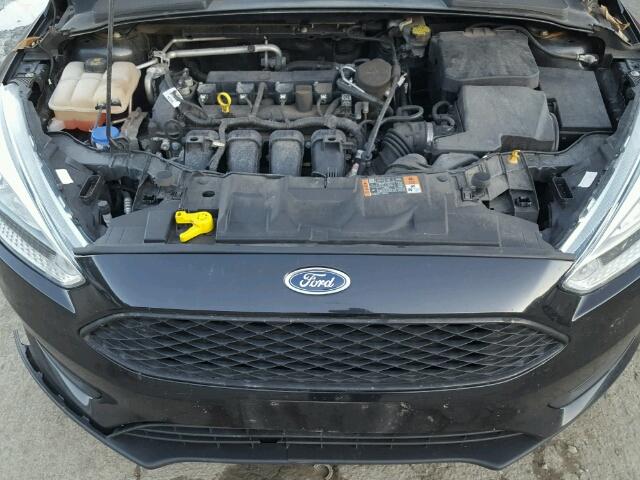 1FADP3K24FL303955 - 2015 FORD FOCUS SE BLACK photo 7