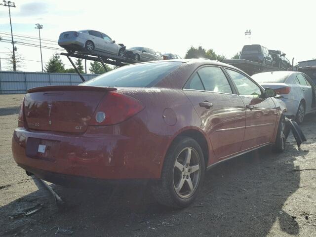 1G2ZH578964104484 - 2006 PONTIAC G6 GT RED photo 4