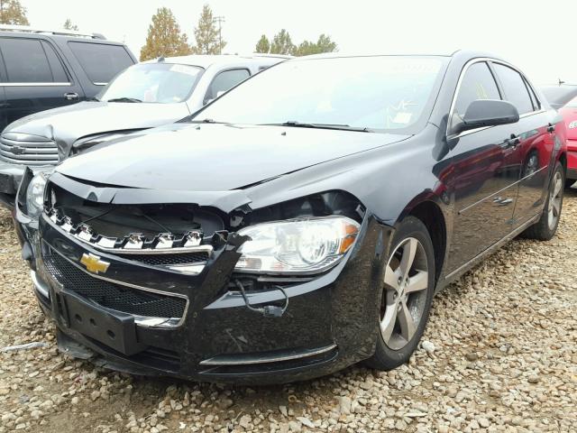 1G1ZC5E14BF325286 - 2011 CHEVROLET MALIBU 1LT BLACK photo 2