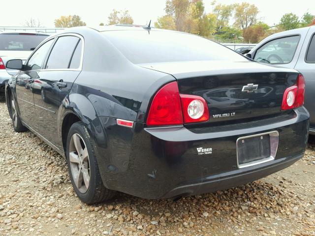 1G1ZC5E14BF325286 - 2011 CHEVROLET MALIBU 1LT BLACK photo 3