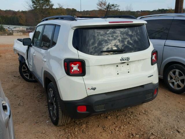 ZACCJABT9GPE16530 - 2016 JEEP RENEGADE L WHITE photo 3