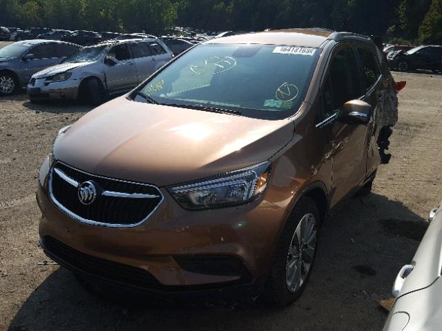 KL4CJASB0HB194876 - 2017 BUICK ENCORE PRE BROWN photo 2