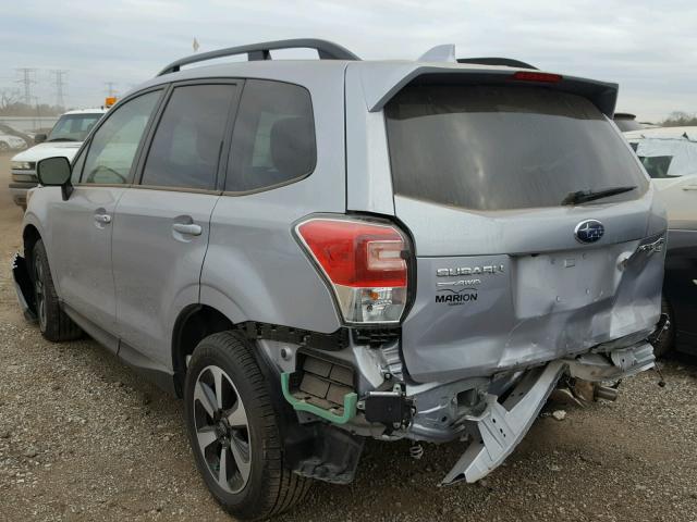 JF2SJAGC8HH576106 - 2017 SUBARU FORESTER 2 SILVER photo 3