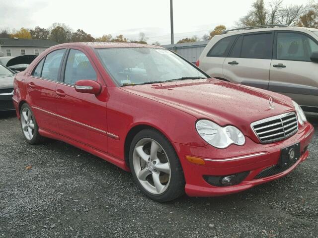 WDBRF52H46F782801 - 2006 MERCEDES-BENZ C GENERATI RED photo 1