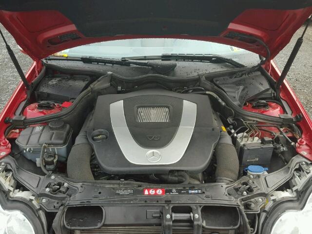 WDBRF52H46F782801 - 2006 MERCEDES-BENZ C GENERATI RED photo 7