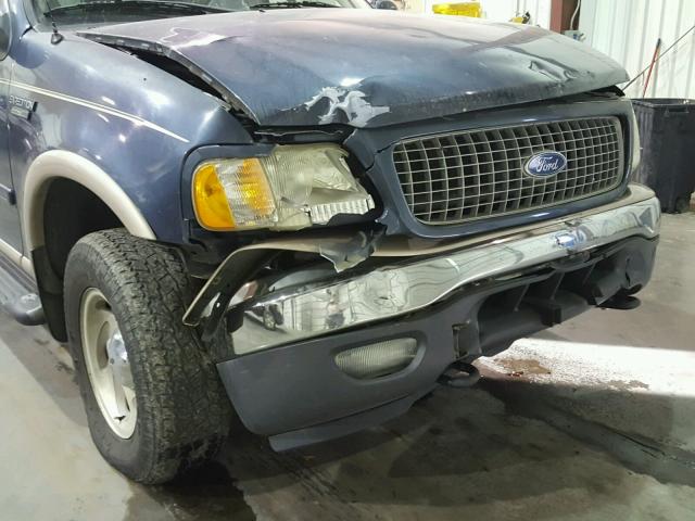 1FMPU18L6XLC43467 - 1999 FORD EXPEDITION BLUE photo 9