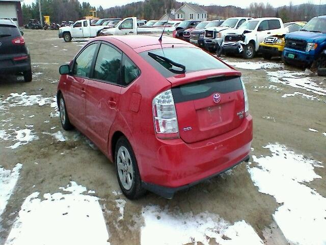 JTDKB20U077554139 - 2007 TOYOTA PRIUS RED photo 3