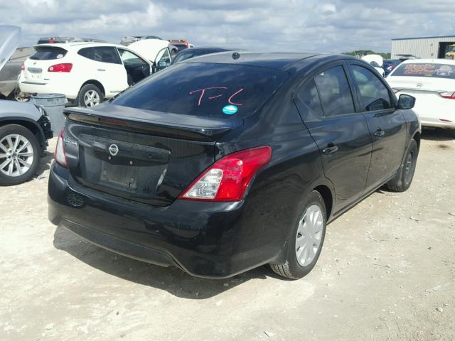 3N1CN7AP2HL830726 - 2017 NISSAN VERSA S BLACK photo 4