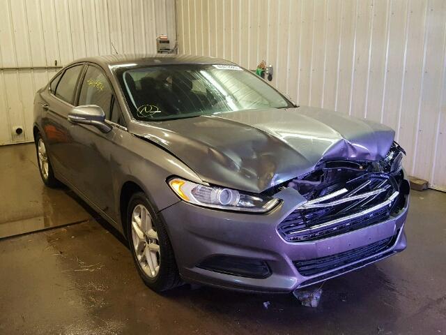 3FA6P0H70DR341563 - 2013 FORD FUSION GRAY photo 1