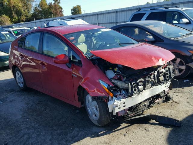 JTDKN3DU9B0277175 - 2011 TOYOTA PRIUS RED photo 1