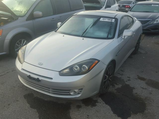 KMHHN66F97U235675 - 2007 HYUNDAI TIBURON GT SILVER photo 2