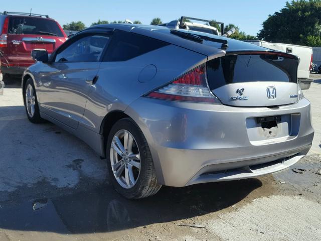 JHMZF1D6XBS015069 - 2011 HONDA CR-Z EX SILVER photo 3