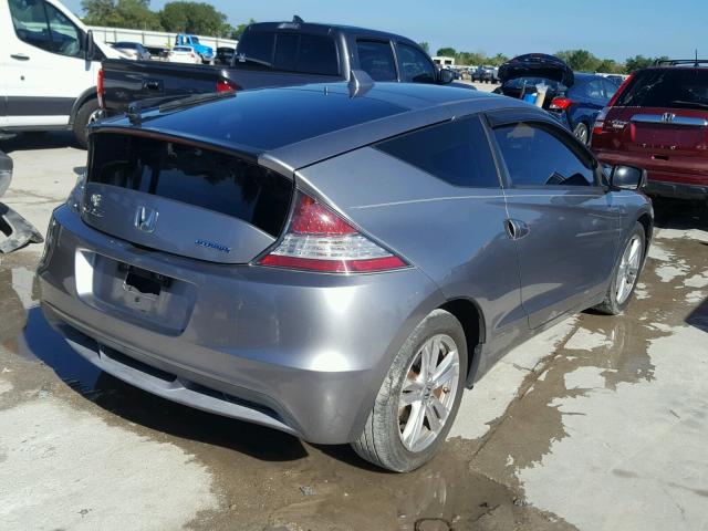 JHMZF1D6XBS015069 - 2011 HONDA CR-Z EX SILVER photo 4