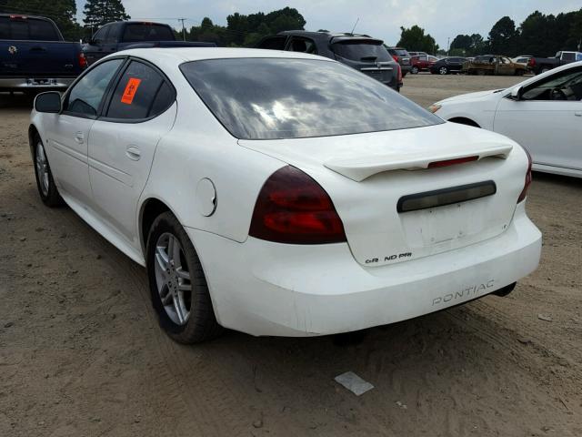 2G2WR554761308549 - 2006 PONTIAC GRAND PRIX Ақ фото 3