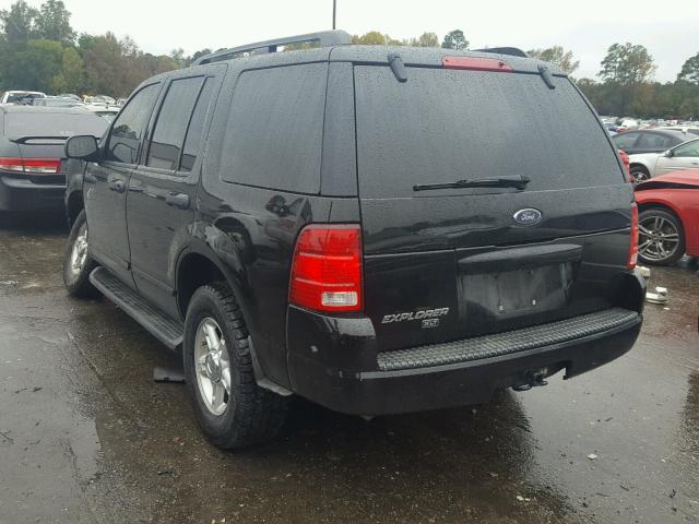 1FMZU63K94UA45640 - 2004 FORD EXPLORER BLACK photo 3