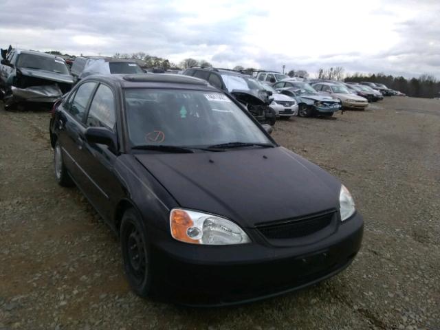 1HGES26761L020769 - 2001 HONDA CIVIC EX BLACK photo 1