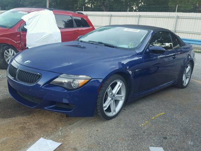 WBSEK93577CY78456 - 2007 BMW M6 BLUE photo 2