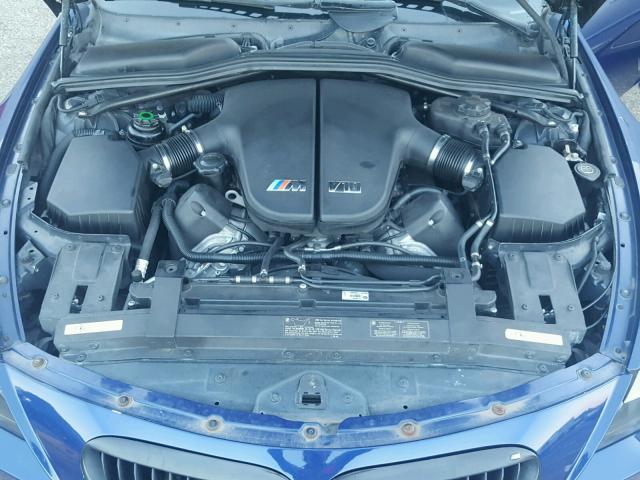 WBSEK93577CY78456 - 2007 BMW M6 BLUE photo 7