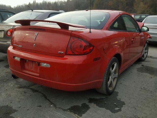 1G2AN18B377189475 - 2007 PONTIAC G5 GT RED photo 4