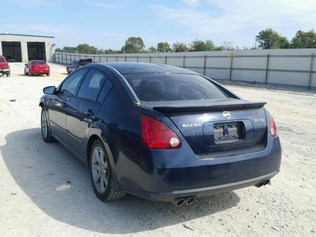 1N4BA41E27C801258 - 2007 NISSAN MAXIMA SE BLUE photo 3