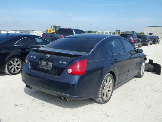 1N4BA41E27C801258 - 2007 NISSAN MAXIMA SE BLUE photo 4